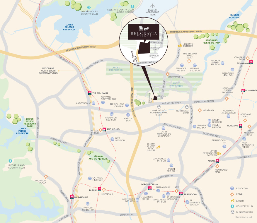 Belgravia Villas location map