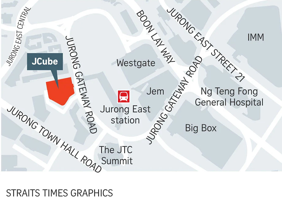 Jcube Residences 2d location map