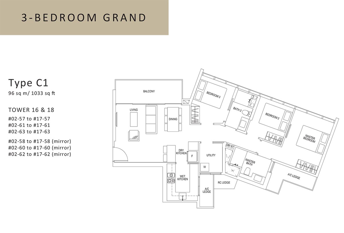 3 bed grand
