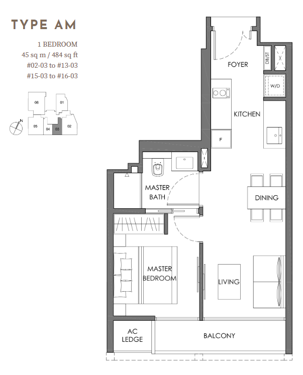 Nyon Amber Road Typical Unit Layouts