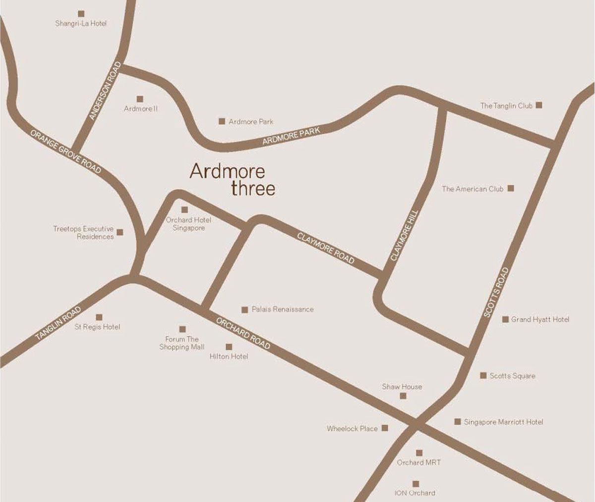 Ardmore Three Location map