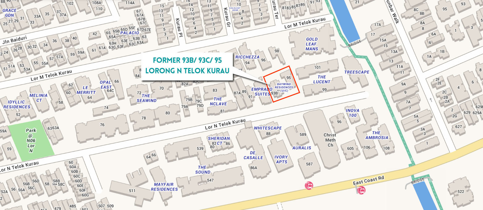 Former 93B, 93C, 95 Lorong N Telok Kurau